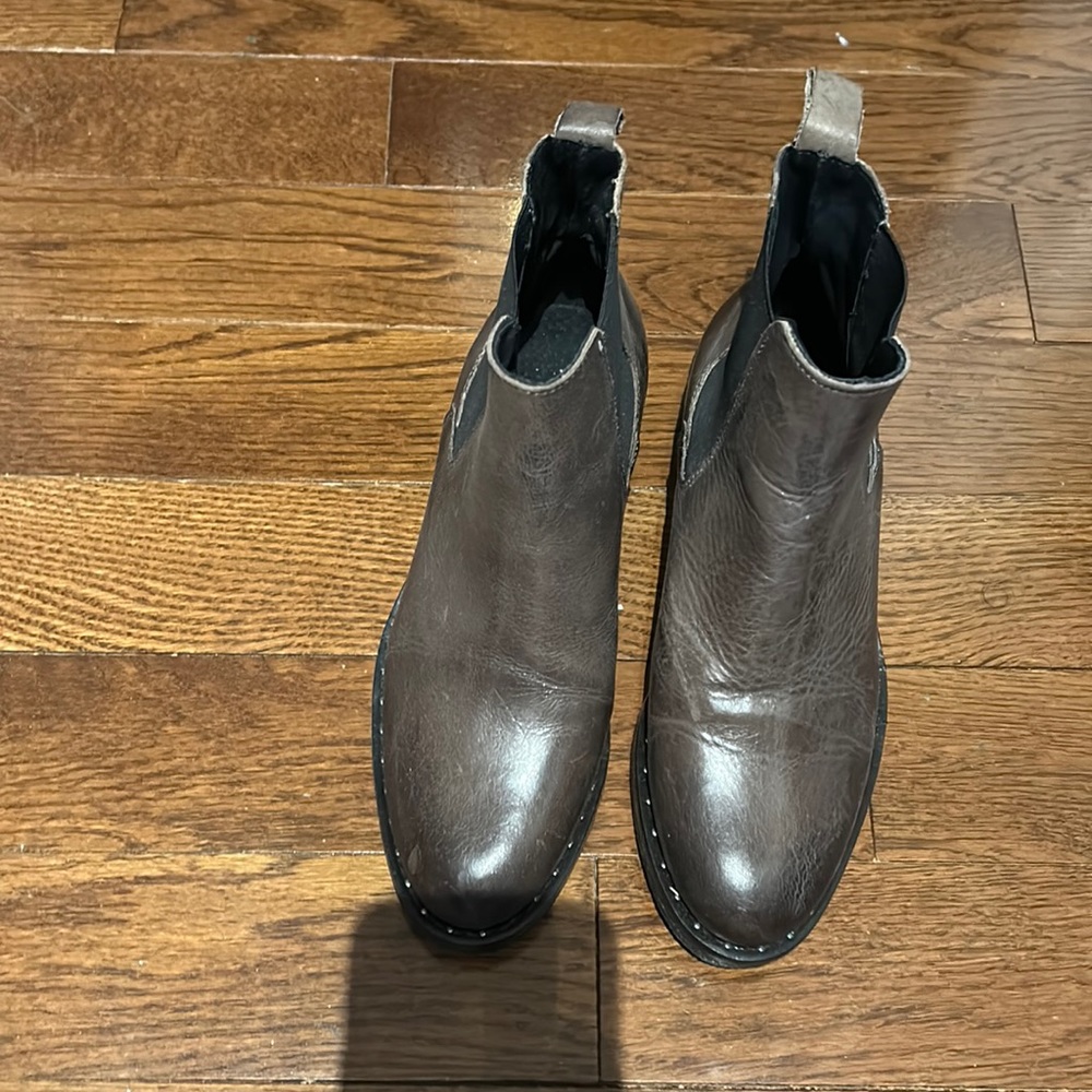 Norberta Costa Brown Leather Booties - Unworn - Size 37 (7)